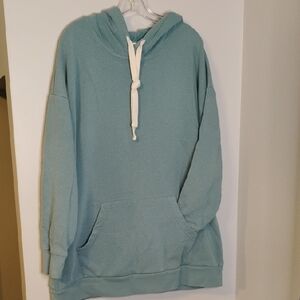 Blue Hooded Sweatshirt